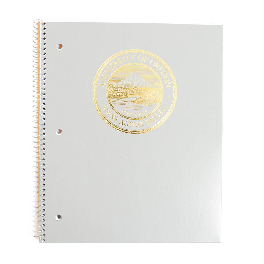 University of Oregon Seal, 1-Subject, Front Pocket, Spiral, Notebook